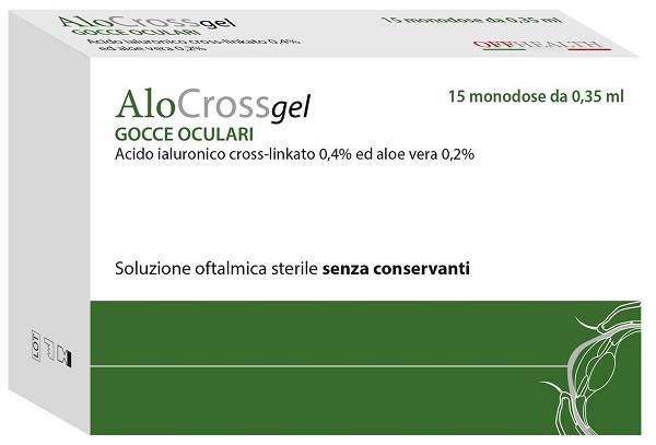 Alocrossgel Soluzione Oftalmica Monodose Contro Irritazioni ed Arrossamenti 15 soluzioni da 0.35 ml