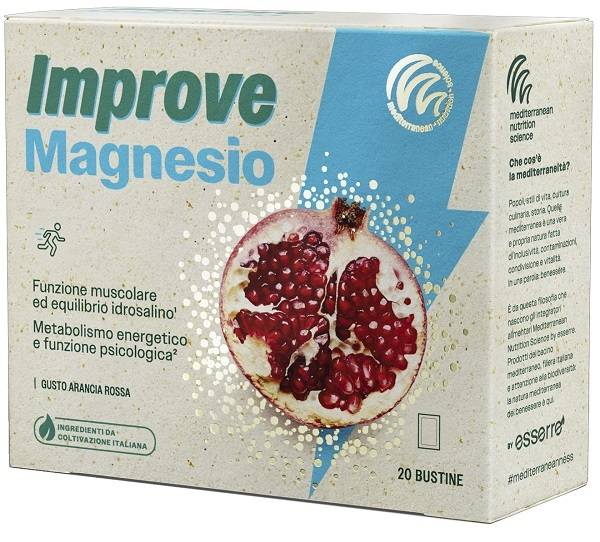 Improve Magnesio Integratore Alimentare per il Supporto Muscolare contro la Stanchezza 20 Bustine