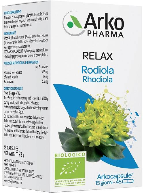 Arkocapsule Rodiola Bio Integratore Alimentare per il Relax 45 Capsule
