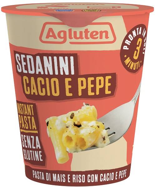 Agluten Sedanini Cacio E Pepe Senza Glutine 70 G