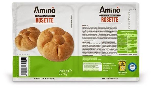 Amino' Rosette Pane Aproteico 4 Blister X 50G