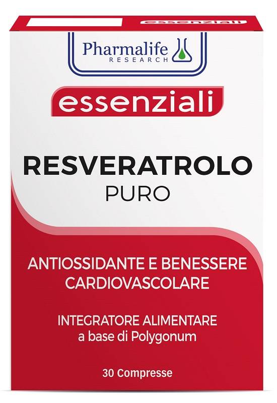 Pharmalife Research Resveratrolo Puro Integratore Antiossidante 30 compresse