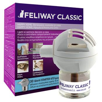 Feliway Classic Diffusore + Ricarica per lo Stress dei Gatti 48 ml