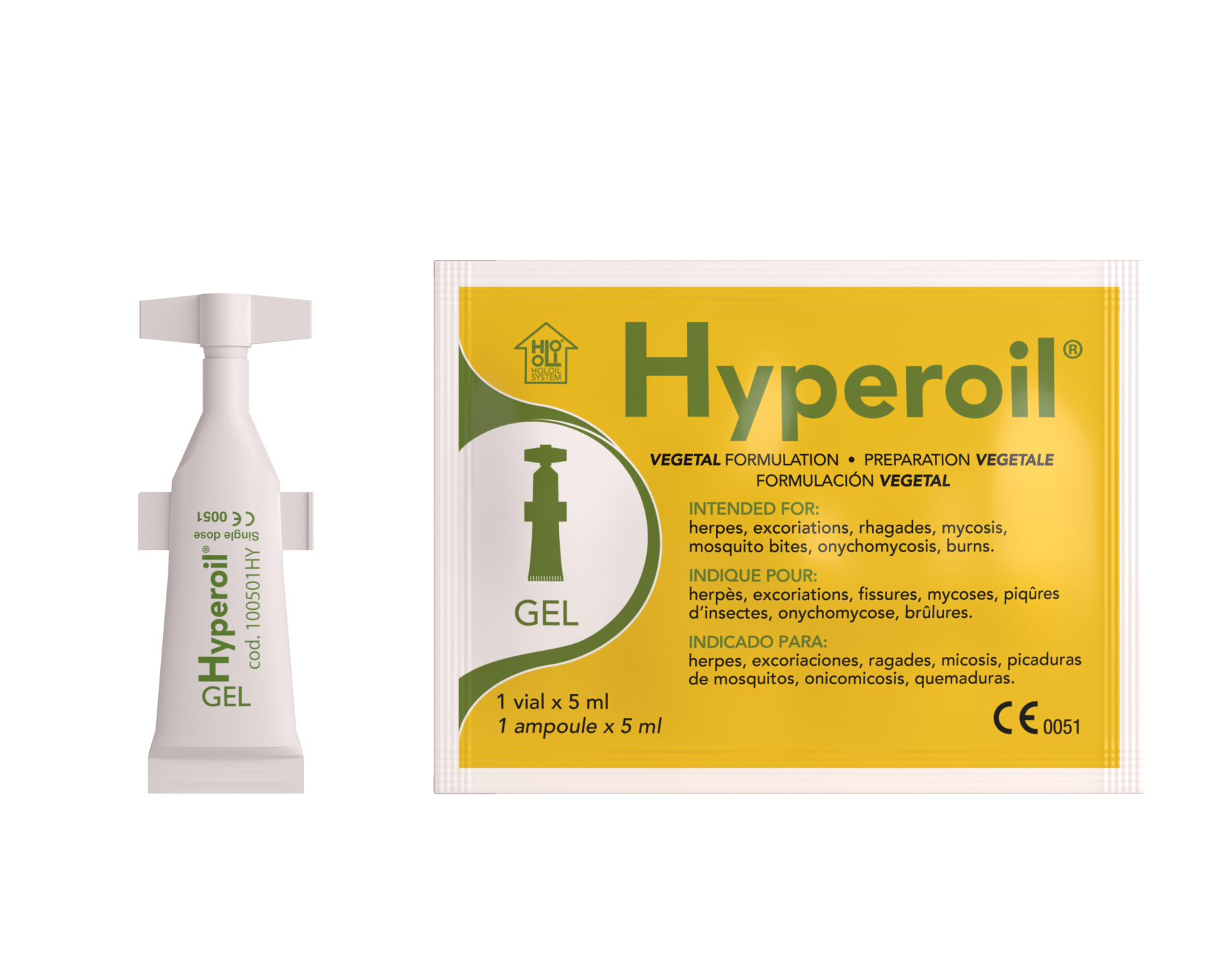 Hyperoil Gel Medicazione Fiala 5 ml