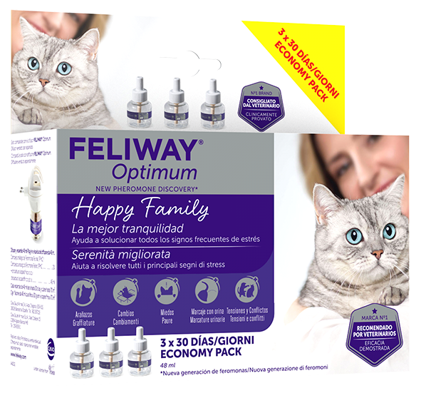 Feliway Optimum Ricarica 90 giorni 3x48 ml
