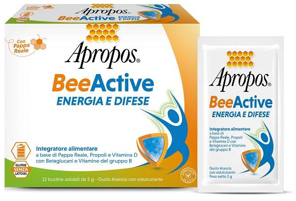Apropos Bee Active Energia e Difese Integratore Difese Immunitarie 12 bustine