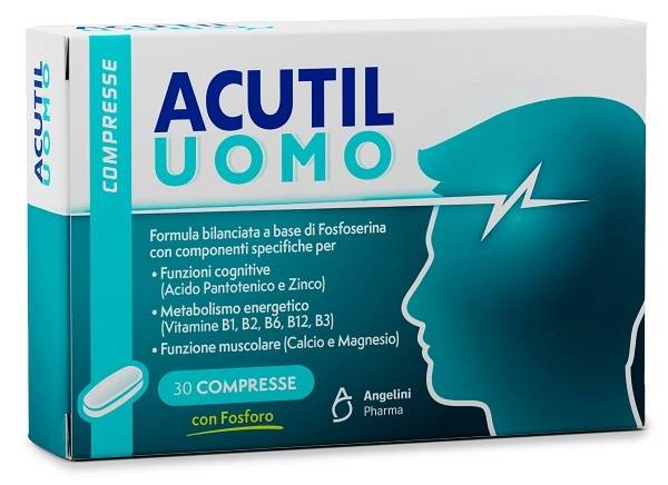 Acutil Uomo Integratore per la Funzione Cognitiva 30 Compresse
