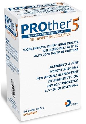 Prother 5 Alimento a fini Medici Speciali 14 bustine solubili