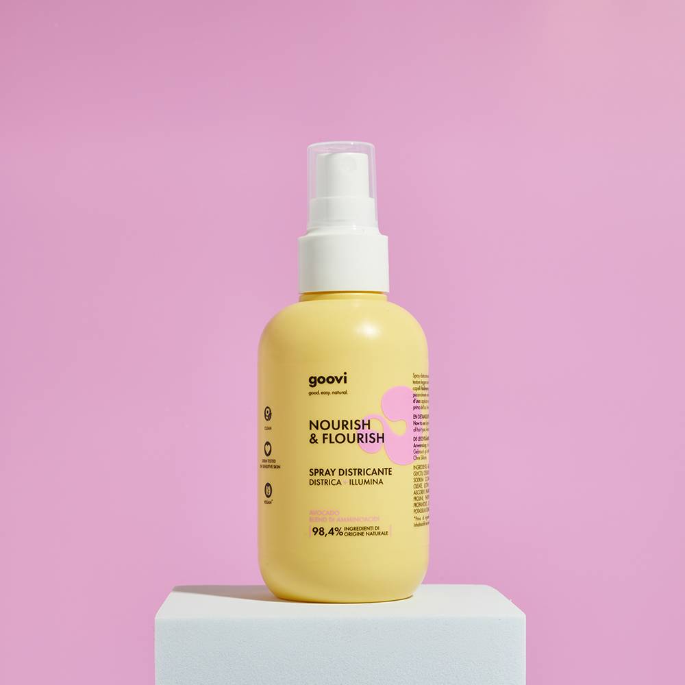 Goovi Nourish & Flourish Spray Districante Capelli senza Risciacquo 150 ml