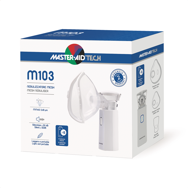 Master - Aid M103 Nebulizzatore Ultrasuoni Aereosol Tecnologia Mesh