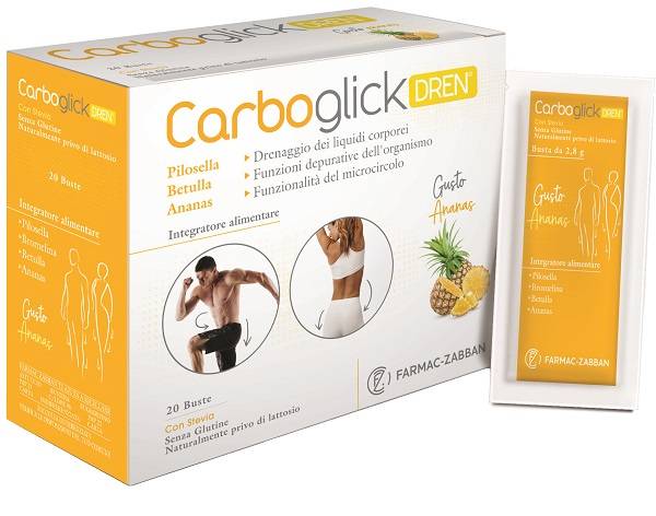 Farmac Zabban Carboglick Dren Integratore Drenante 20 Bustine