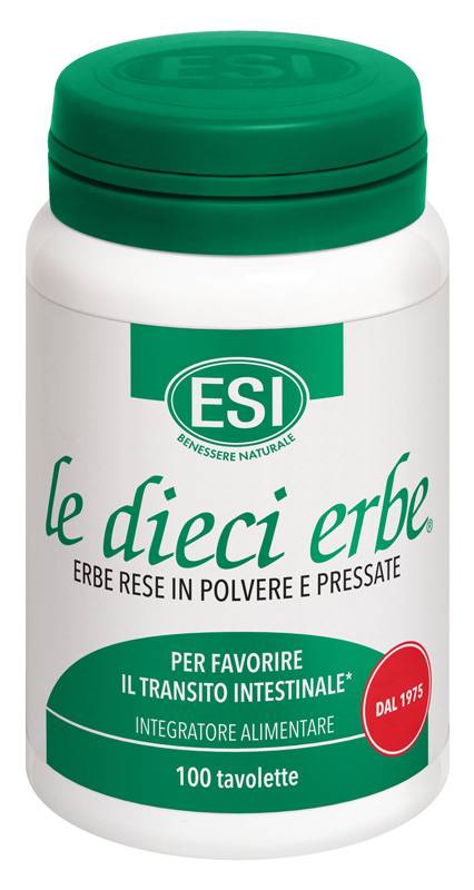 ESI Le Dieci Erbe Integratore per il transito intestinale 100 tavolette