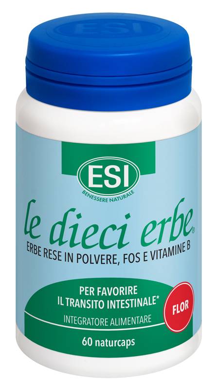 ESI Le Dieci Erbe Flor Integratore per l'Intestino 60 capsule