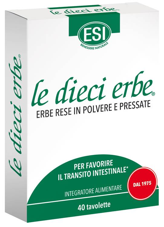 ESI Le Dieci Erbe Integratore per il transito intestinale 40 tavolette