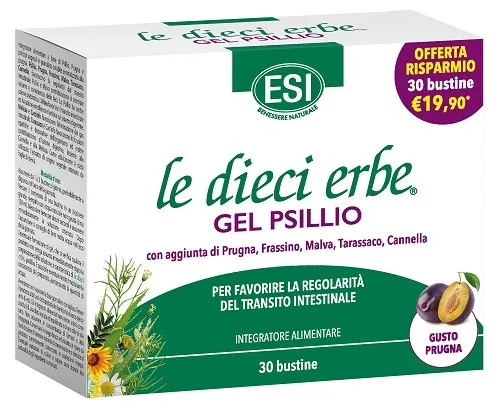 Esi Le Dieci Erbe Psillio Regolarità Intestinale 20 bustine
