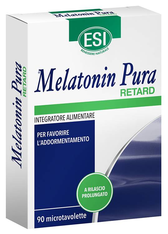 ESI Melatonin Pura Retard Integratore per Dormire 90 microtavolette