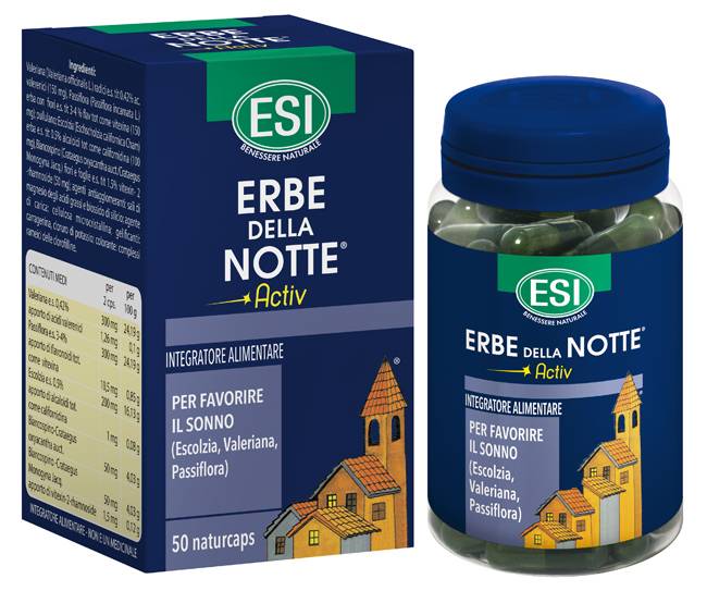 ESI Erbe della Notte Activ Integratore per il Sonno 50 capsule