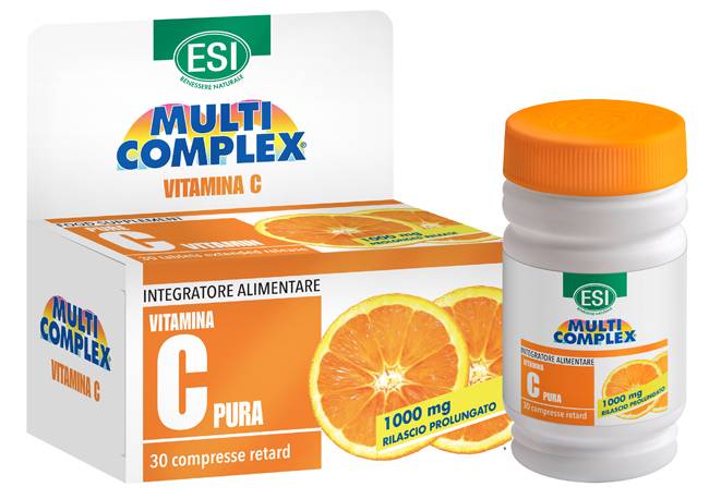 ESI Vitamina C Pura 1000 mg Retard Integratore Vitaminico 30 compresse