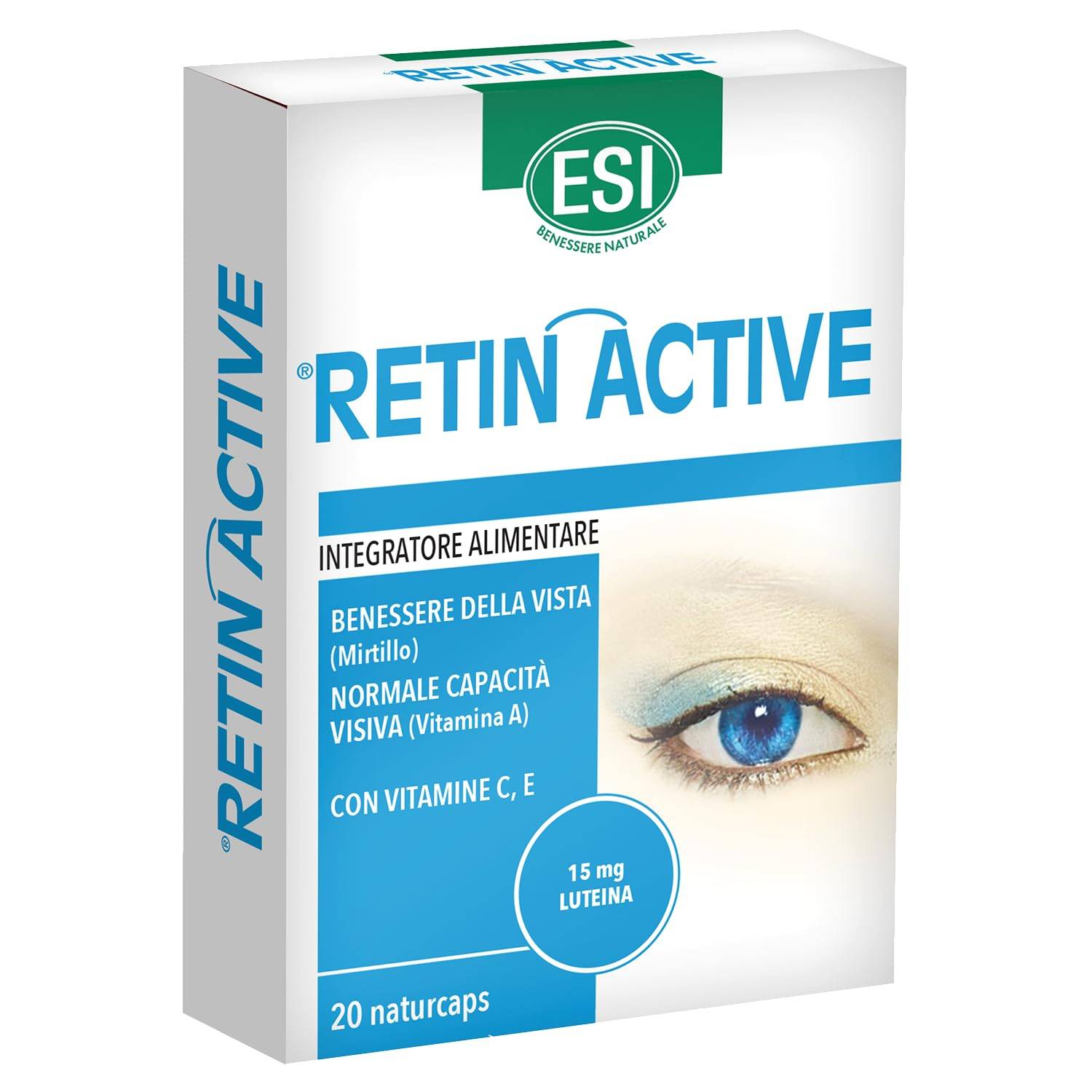 ESI Retin Active Integratore per la Vista 20 Capsule
