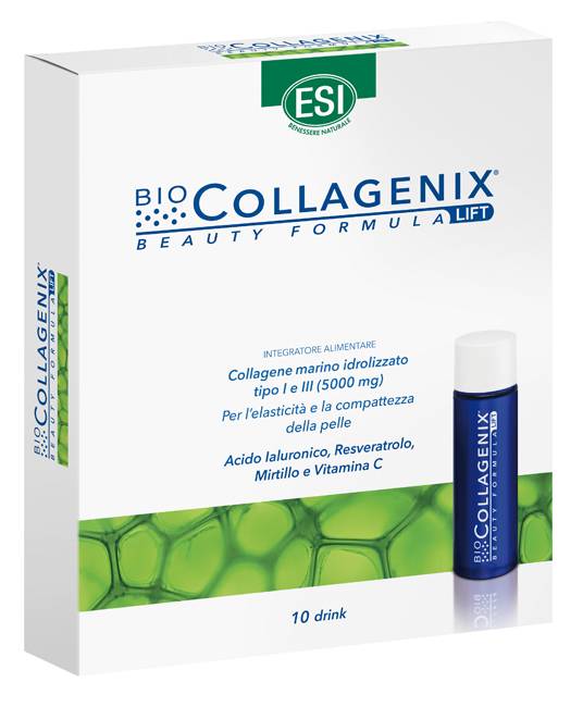 ESI Biocollagenina Integratore di Collagene Pronto da Bere 10 drink