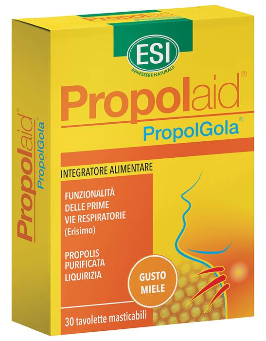 ESI Propolaid PropolGola Integratore per la Gola Gusto Miele