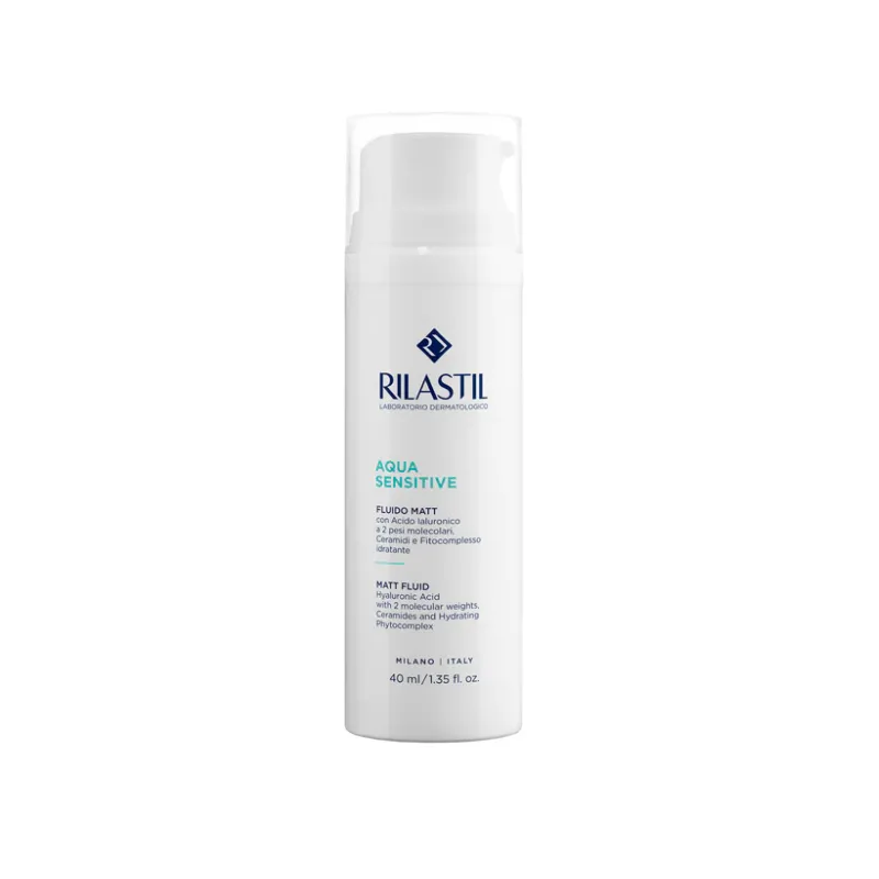Rilastil Aqua Sensitive Fluido Matt Pelli Miste e Impure 40 ml