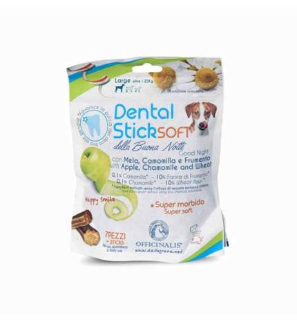 Dental Stick Buonanotte Snack Naturale Igiene Orale Cani Taglia Grande (oltre 25 kg) 130 grammi