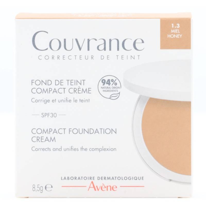 Avène Couvrance Fondotinta in Crema Compatta Colore Miele 9.5 g