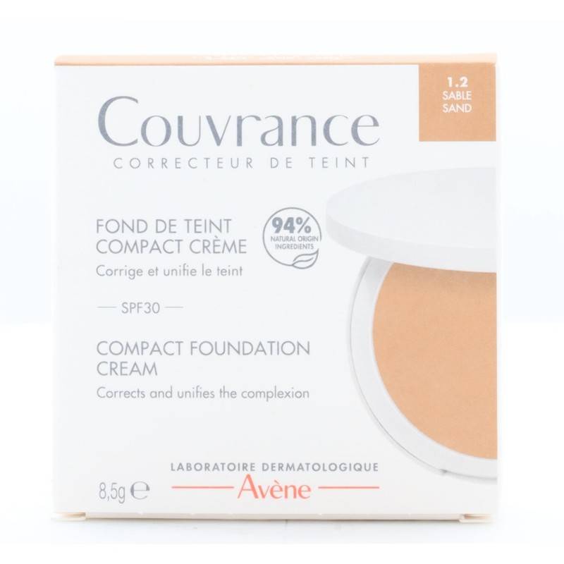Avène Couvrance Fondotinta in Crema Compatta Colore Sabbia 9.5 g