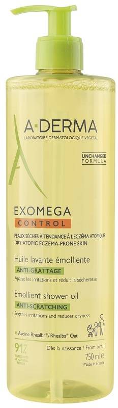 A - Derma Exomega Control Olio Lavante Emolliente Viso e Corpo 750 ml