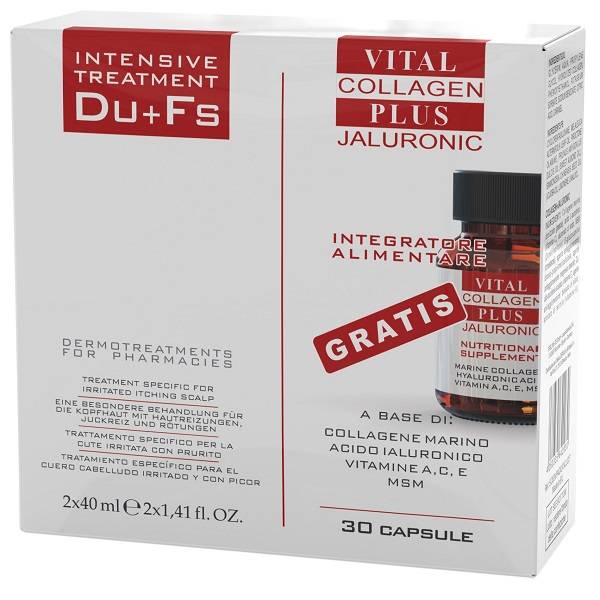 Vital Plus Cofanetto Trattamenti DU + FS con Integratore Collagen Plus Jaluronic OMAGGIO