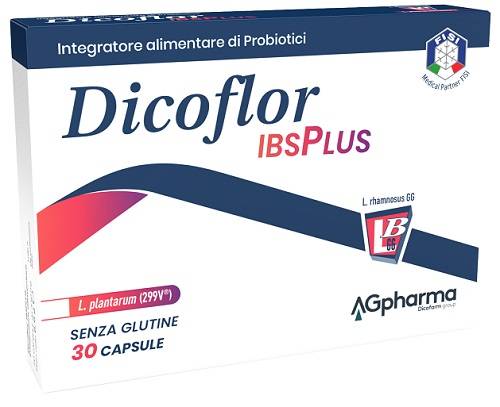 Dicoflor ibsPlus Integratore a Base di Probiotici 30 Capsule