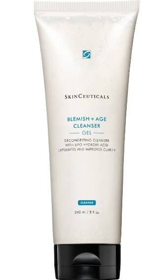 SkinCeuticals Blemish + Age Cleanser Gel detergente ed esfoliante a base di Acido Salicilico, Glicolico e LHA 240 ml