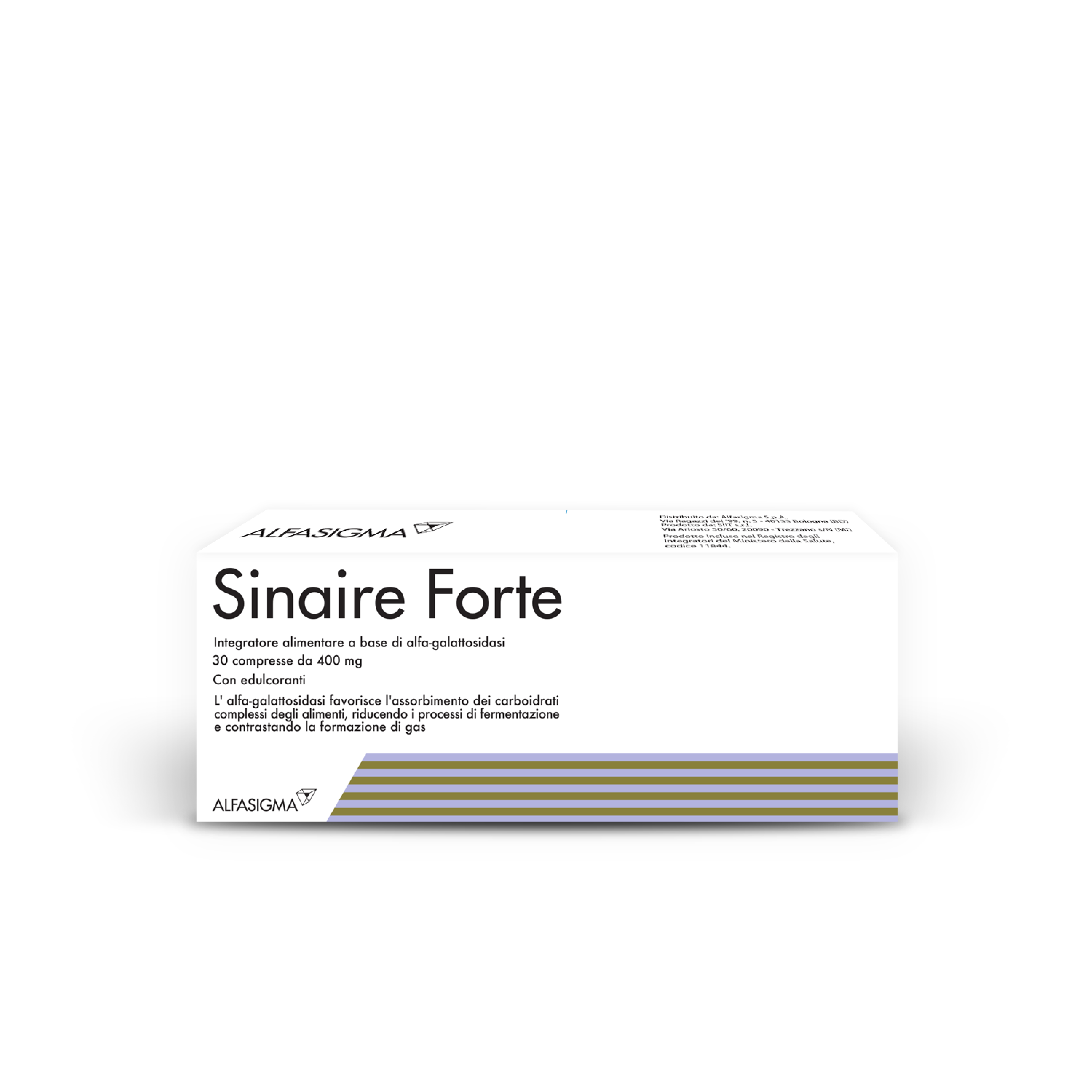 Sinaire Forte Integratore Contro i Gas Intestinali 400 mg 30 cpr