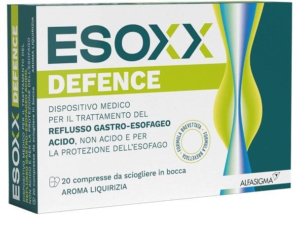 Alfasigma Esoxx Defence contro Reflusso Gastrico 20 compresse masticabili