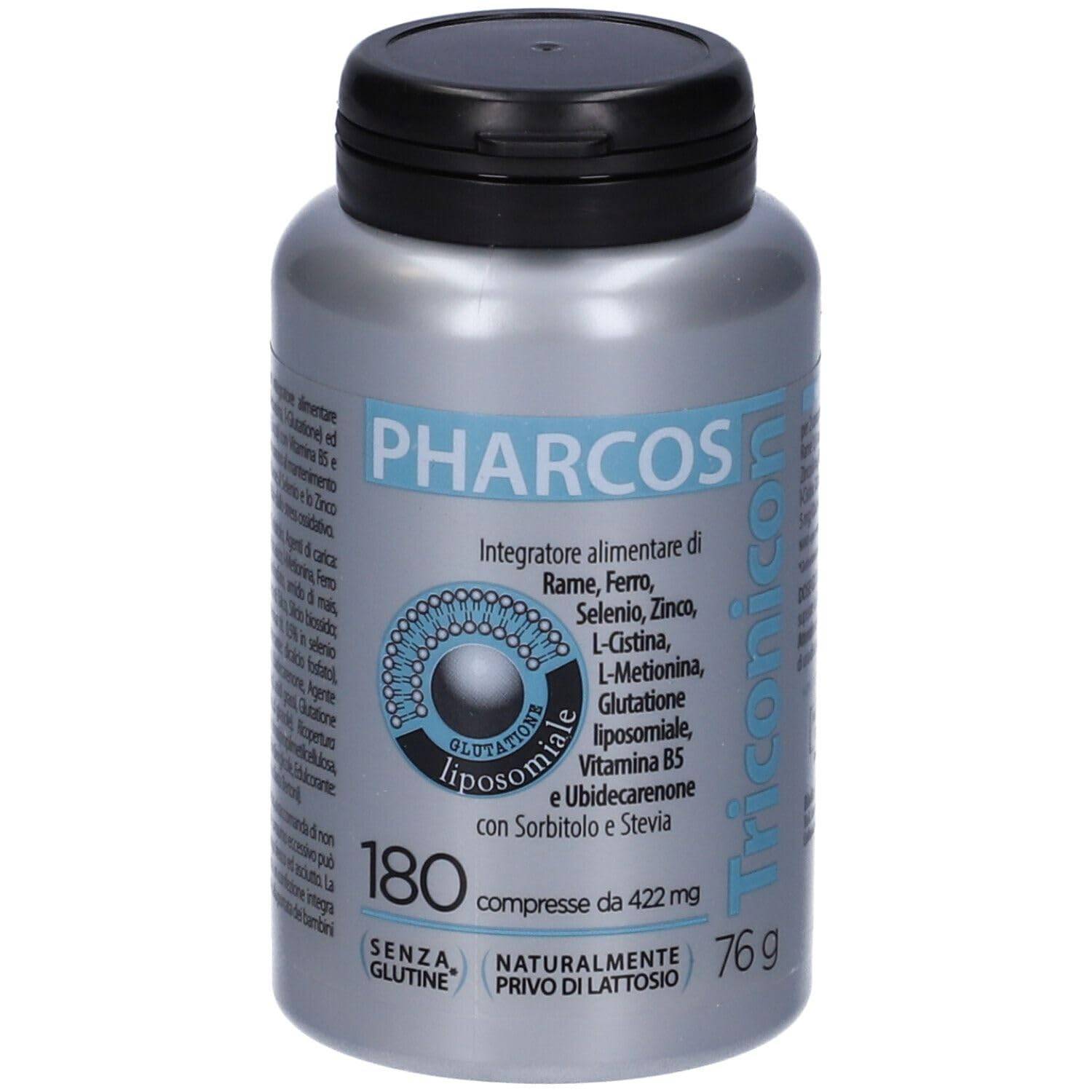Triconicon Pharcos Intergatore per Capelli e Unghie 180 Compresse