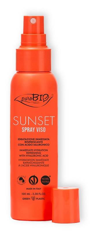 PutoBio Sunset Spray Viso Idratante e Rinfrescante con Acido Ialuronico 100 ml
