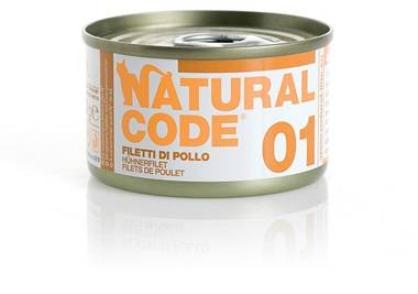 Natural Code Alimento per Gatti 01 Filetti di Pollo 85 g