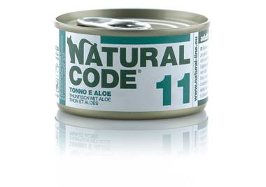 Natural Code Alimento per Gatti 11 Tonno e Aloe 85 g