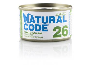 Natural Code Alimento per Gatti 26 Tonno e Tacchino 85 g