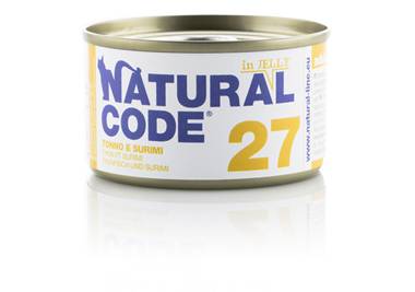 Natural Code Alimento per Gatti 28 Tonno e Surimi 85 g