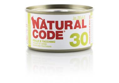 Natural Code Alimento per Gatti 30 Pollo e Tacchino 85 g