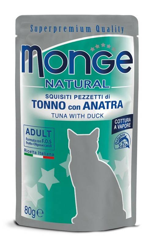 MONGE BUSTE TONNO/ANATRA 80G