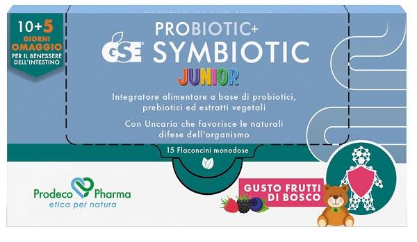 Probiotic + GSE Symbiotic Junior Integratore Flora Intestinale 15 Flaconcini