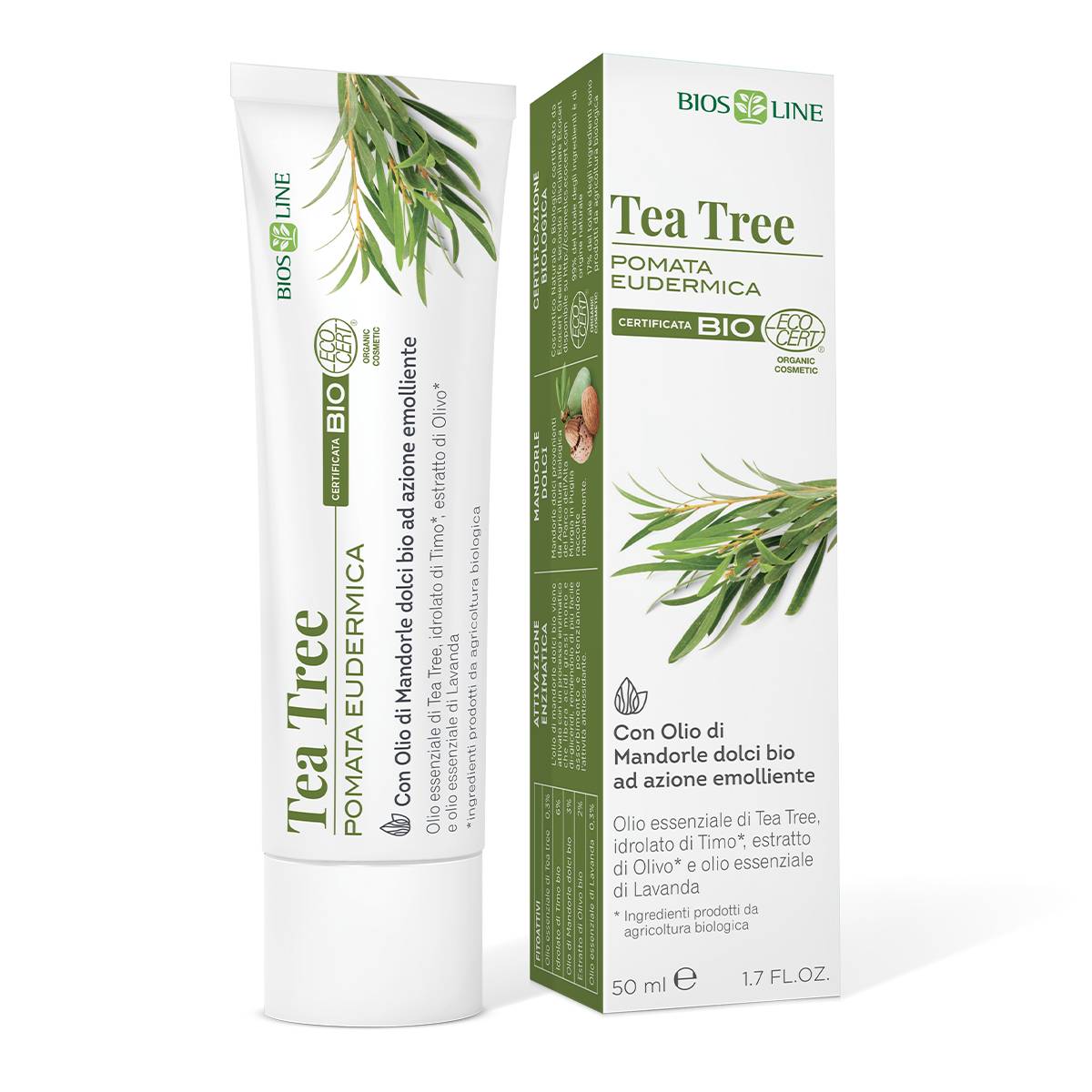 Bios Line Tea Tree Pomata eudermica lenitiva 50 ml