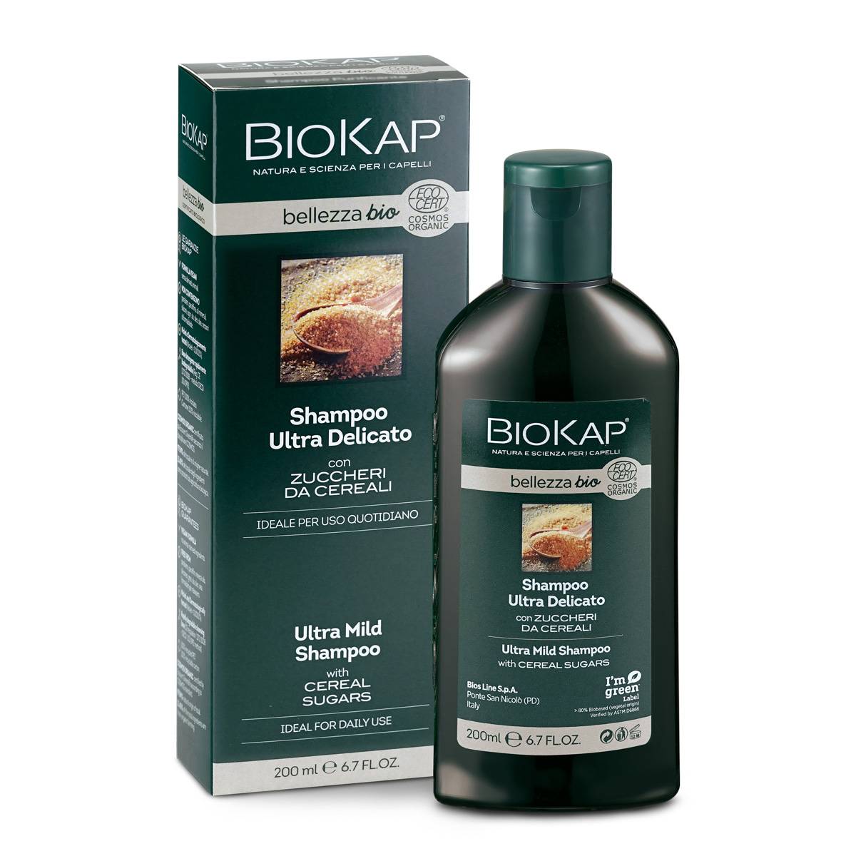 Bios Line Biokap Bellezza Shampoo Ultra Delicato Certificato Bio