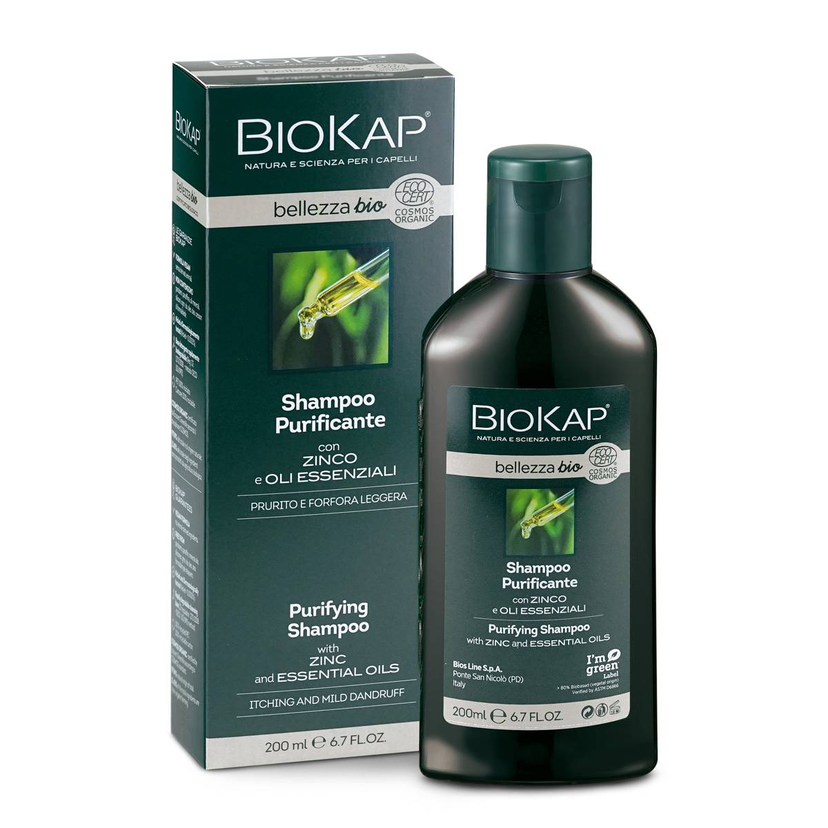 Bios Line Biokap Bellezza Shampoo Purificante Certificato Bio