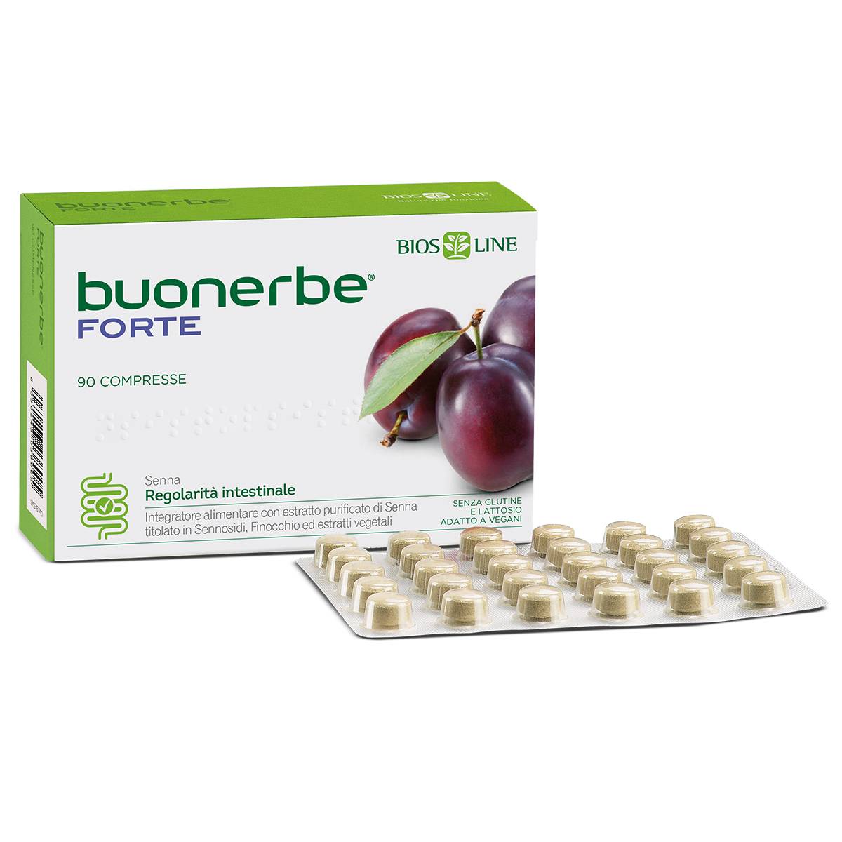 Bios Line Buonerbe Forte Integratore per l'Intestino 90 compresse