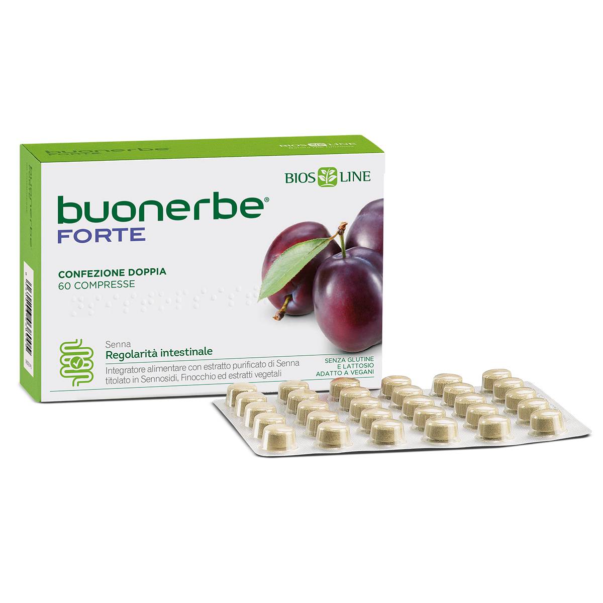 Bios Line Buonerbe Regola Forte Integratore per l'Intestino 60 compresse