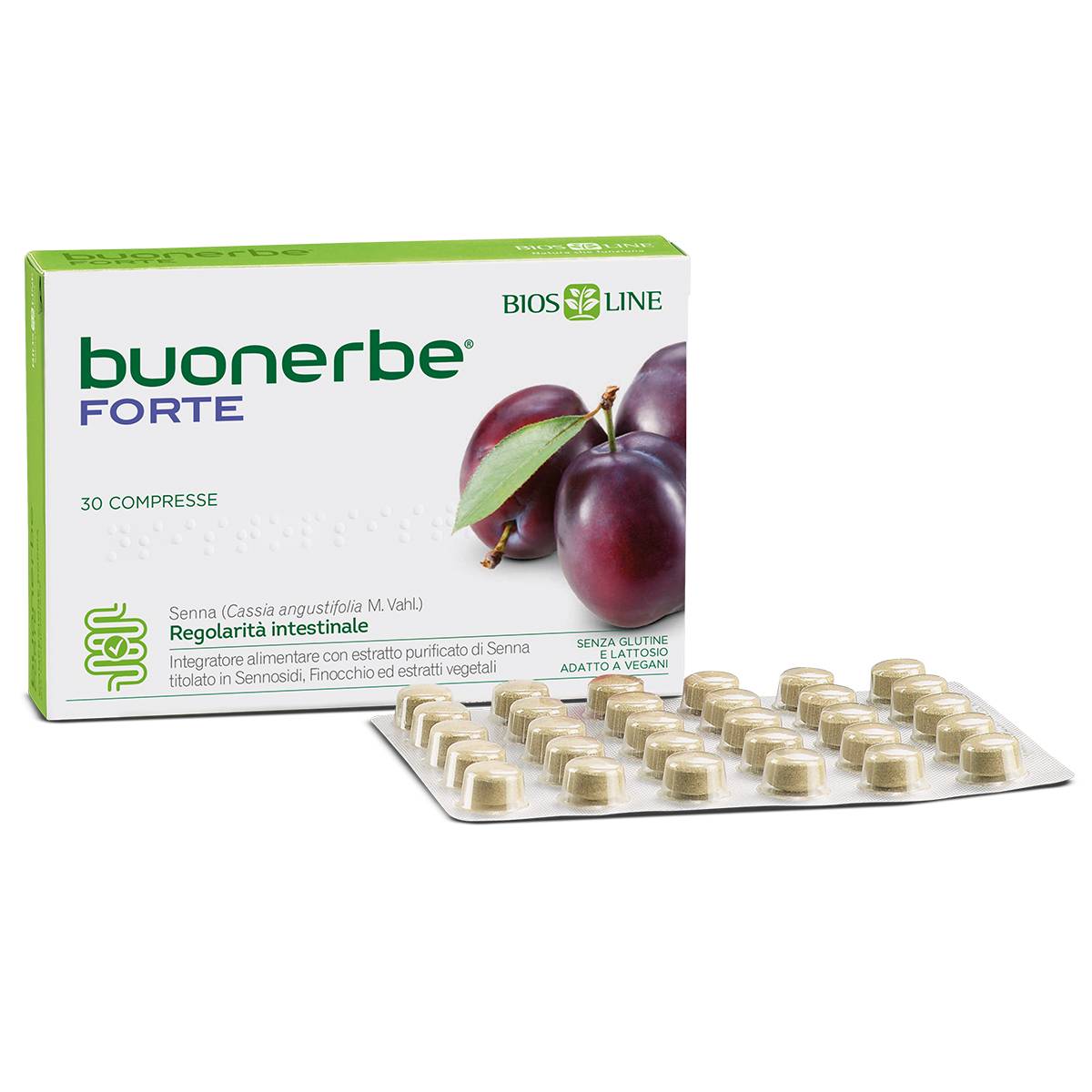 Bios Line Buonerbe Regola Forte Integratore per l'Intestino 30 compresse